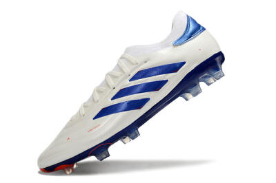 Adidas Copa Pure 2+ FG Firm Ground Soccer Cleats - White/Blue/Red