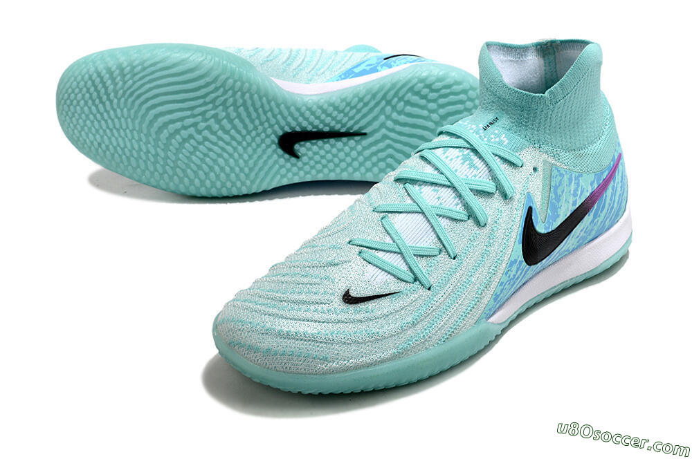 Nike Phantom Luna Elite NU IC Indoor & Futsal Soccer Shoes - Jade/Black/Purple 3