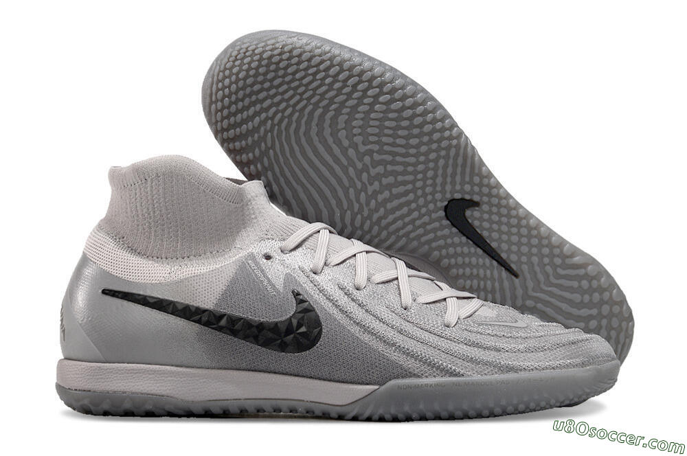 Nike Phantom Luna Elite NU IC Indoor & Futsal Soccer Shoes - Grey/Black/White 1