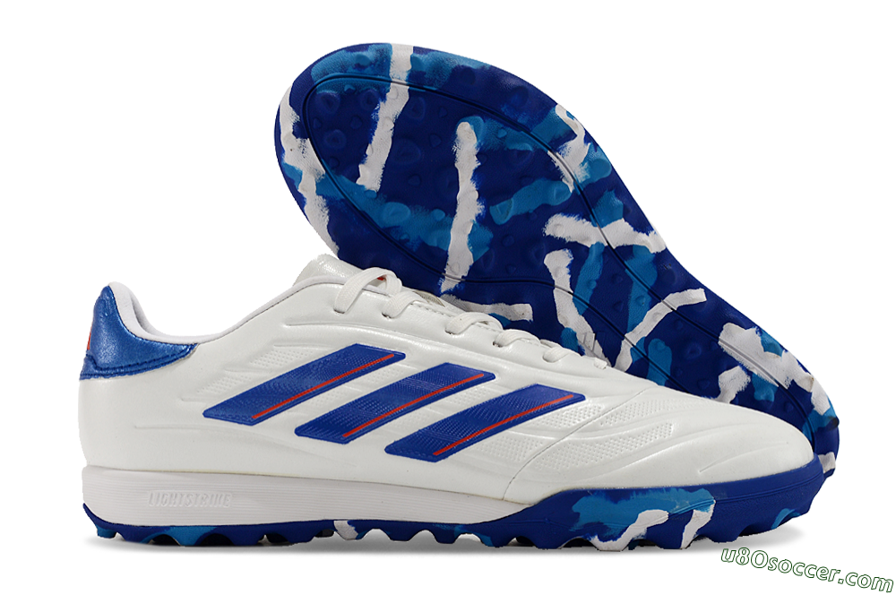 Adidas Copa Pure.3 TF Artificial Turf Soccer Shoes - White/Blue/Red 1