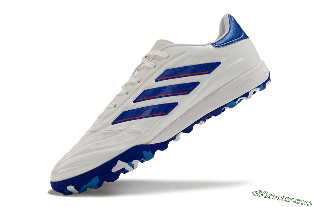 Adidas Copa Pure.3 TF Artificial Turf Soccer Shoes - White/Blue/Red 5