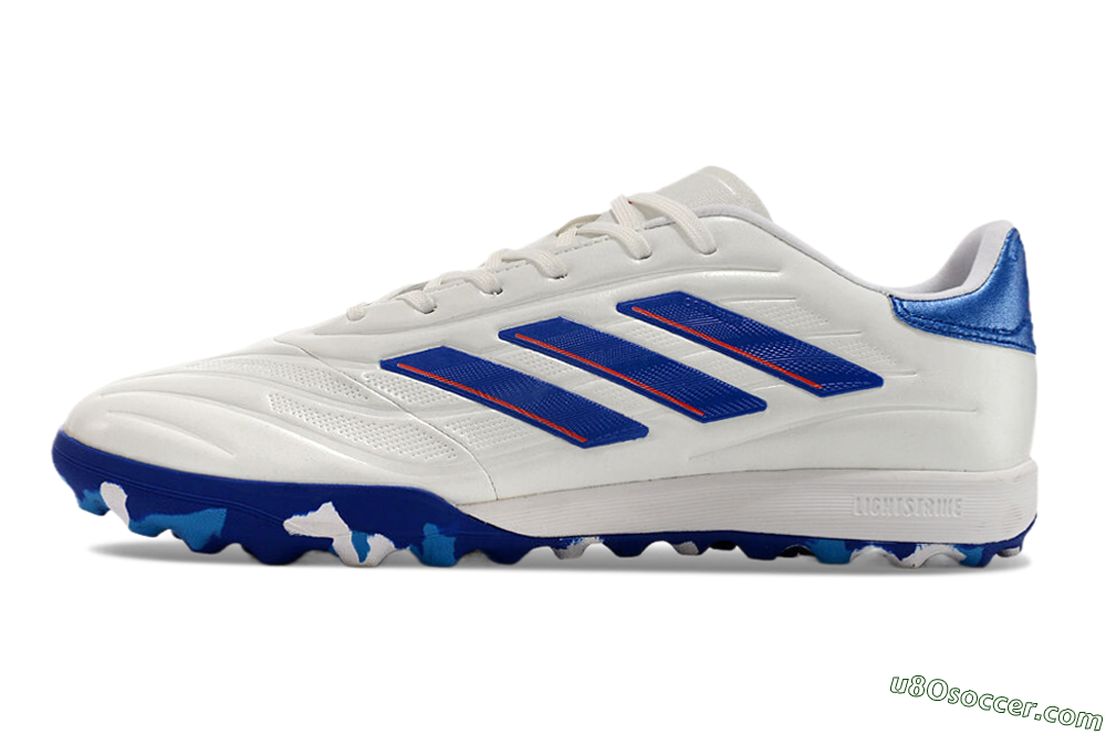 Adidas Copa Pure.3 TF Artificial Turf Soccer Shoes - White/Blue/Red 2