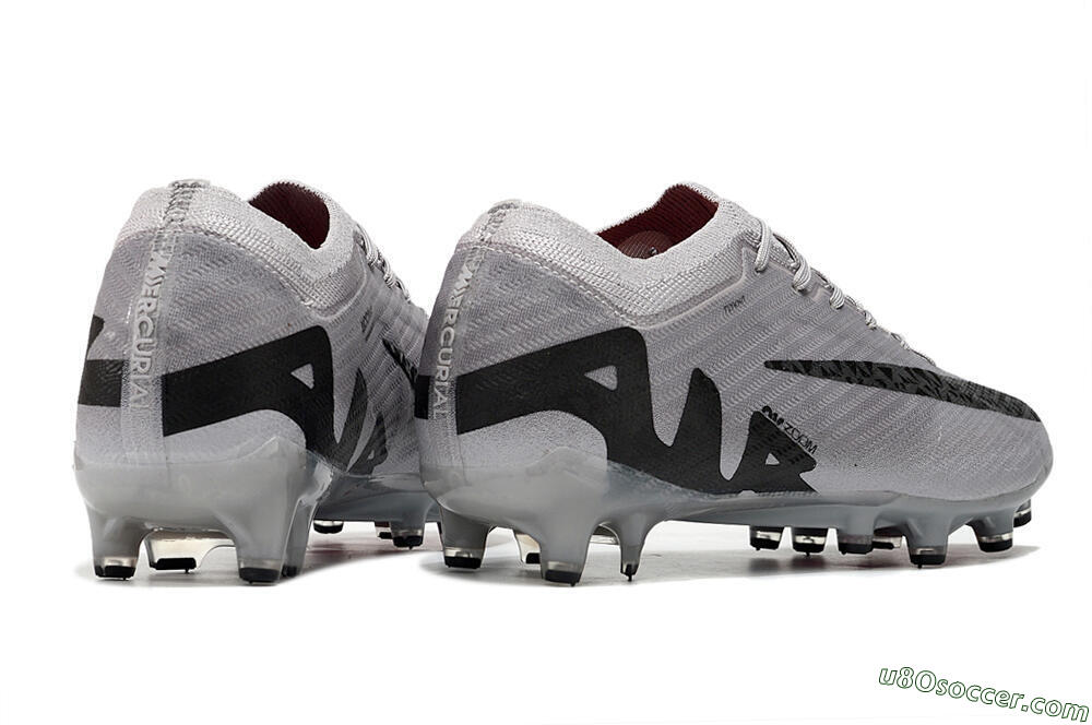 Nike Air Zoom Mercurial Vapor 15 Elite AG Artificial Grass Soccer Cleats - Grey/Black/Pink 6