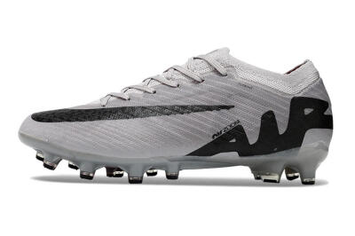Nike Air Zoom Mercurial Vapor 15 Elite AG Artificial Grass Soccer Cleats - Grey/Black/Pink