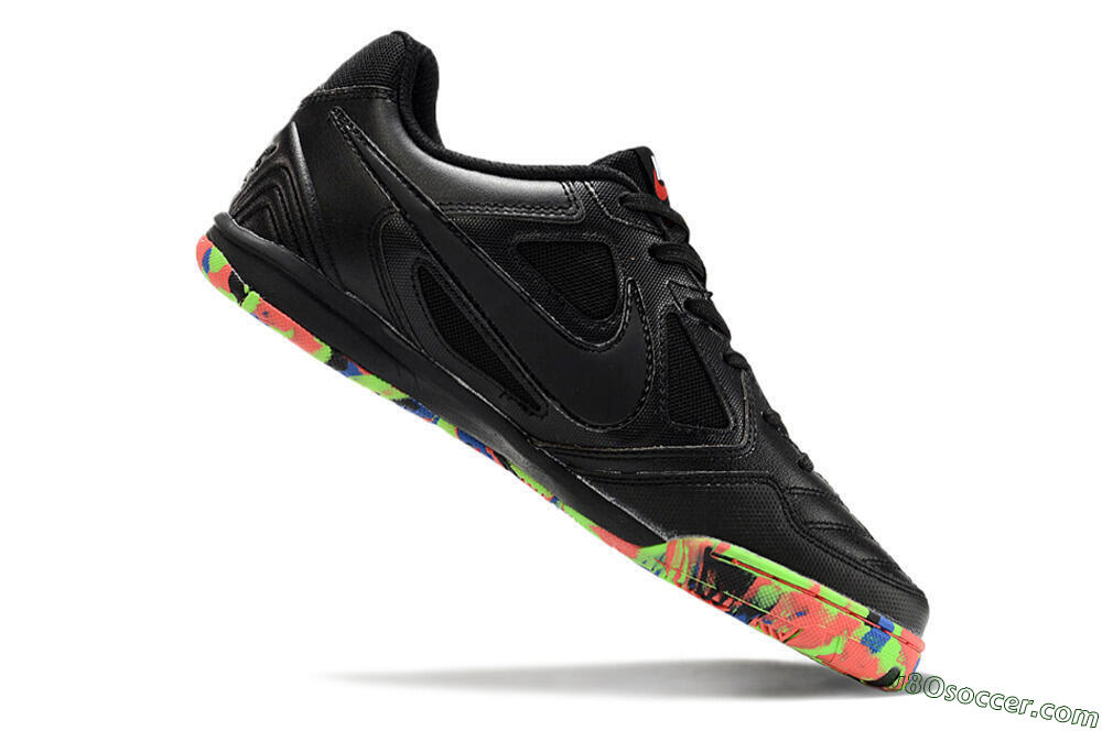 Supre x Nike SB Gato IC Indoor & Futsal Soccer Shoes - Black/Red/Blue 4