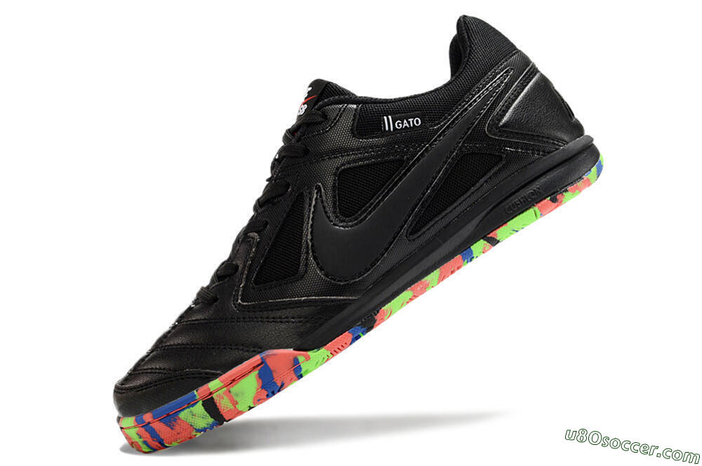 Supre x Nike SB Gato IC Indoor & Futsal Soccer Shoes - Black/Red/Blue 5