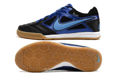 Supre x Nike SB Gato IC Indoor & Futsal Soccer Shoes - Black/Blue/White