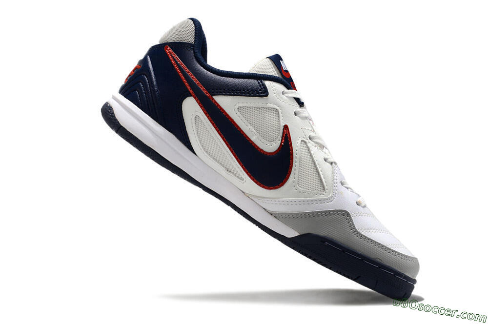 Supre x Nike SB Gato IC Indoor & Futsal Soccer Shoes - White/Black/Red/Blue 4
