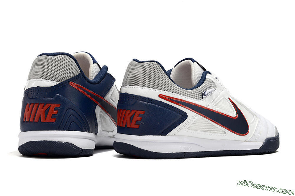 Supre x Nike SB Gato IC Indoor & Futsal Soccer Shoes - White/Black/Red/Blue 6