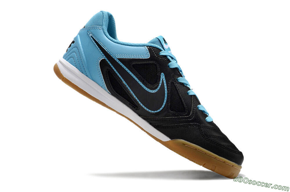 Supre x Nike SB Gato IC Indoor & Futsal Soccer Shoes - Black/Blue/White 4
