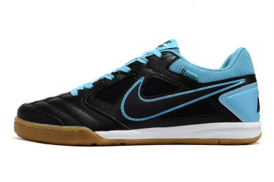 Supre x Nike SB Gato IC Indoor & Futsal Soccer Shoes - Black/Blue/White