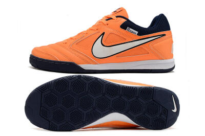 Supre x Nike SB Gato IC Indoor & Futsal Soccer Shoes - Orange/White/Blue