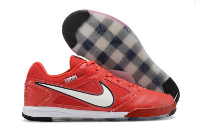 Supre x Nike SB Gato IC Indoor & Futsal Soccer Shoes - Red/White/Black
