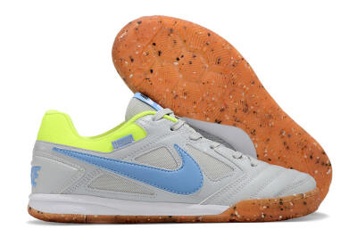 Supre x Nike SB Gato IC Indoor & Futsal Soccer Shoes - Grey/Blue/Yellow