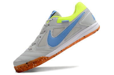 Supre x Nike SB Gato IC Indoor & Futsal Soccer Shoes - Grey/Blue/Yellow