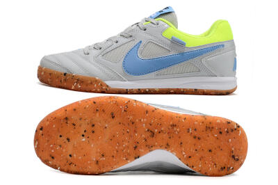 Supre x Nike SB Gato IC Indoor & Futsal Soccer Shoes - Grey/Blue/Yellow