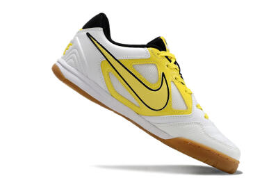 Supre x Nike SB Gato IC Indoor & Futsal Soccer Shoes - White/Yellow/Black