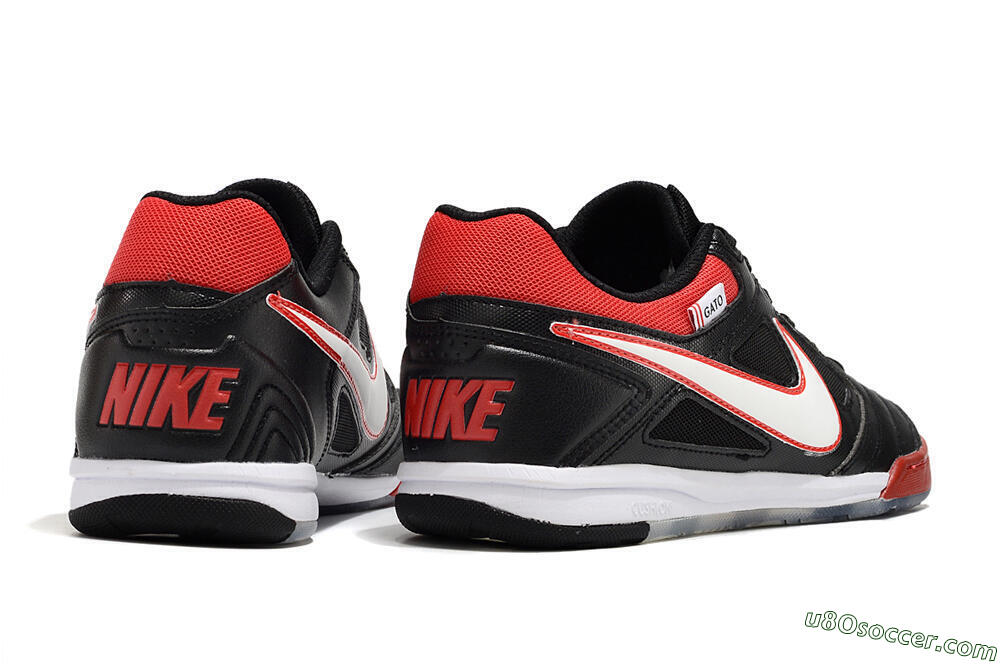 Supre x Nike SB Gato IC Indoor & Futsal Soccer Shoes - Black/White/Red 6