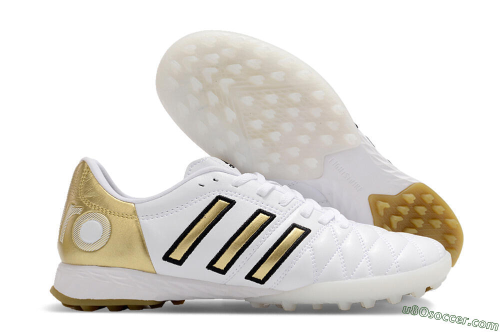 Adidas AdiPure Limited Edition 11PRO TK TF Artificial Turf Soccer Shoes - White/Yellow/Gold 1
