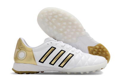 Adidas AdiPure Limited Edition 11PRO TK TF Artificial Turf Soccer Shoes - White/Yellow/Gold