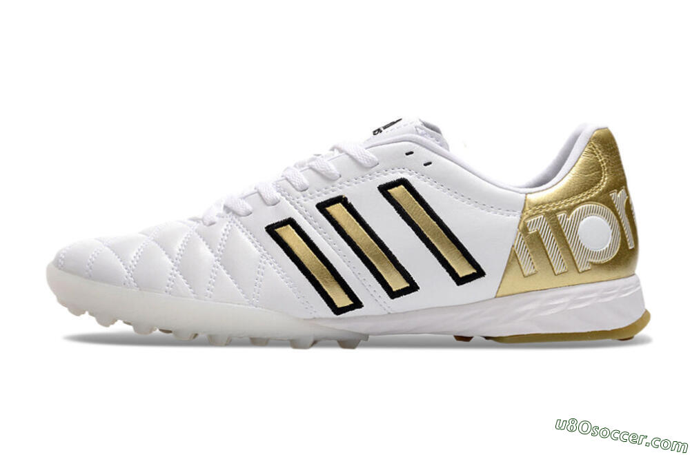 Adidas AdiPure Limited Edition 11PRO TK TF Artificial Turf Soccer Shoes - White/Yellow/Gold 2