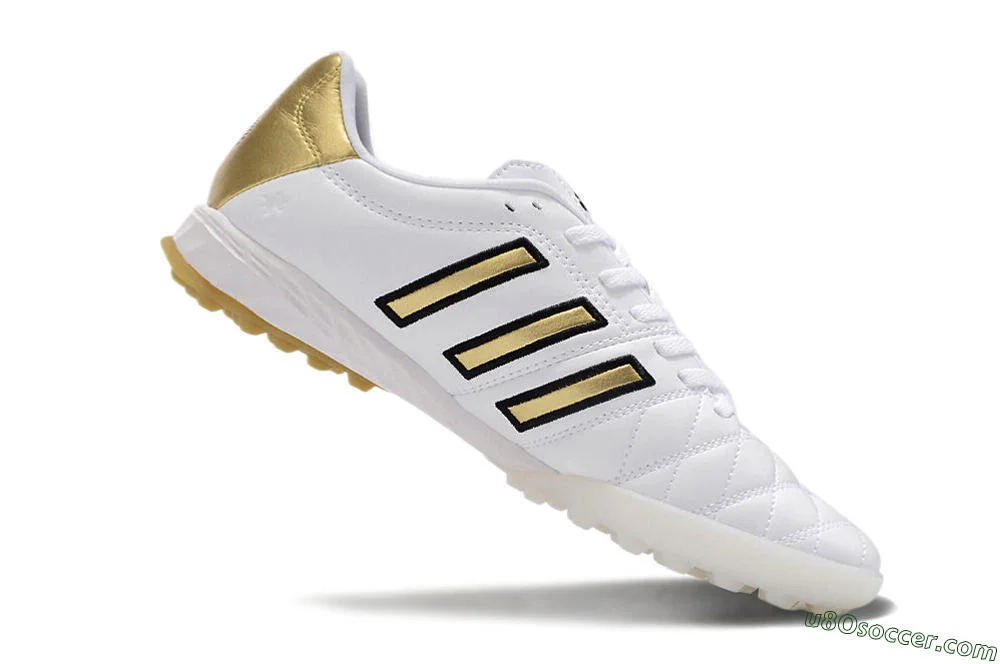 Cheap Adidas AdiPure 11PRO TK TF Soccer Shoes - White/Yellow/Gold