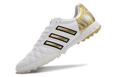 Adidas AdiPure Limited Edition 11PRO TK TF Artificial Turf Soccer Shoes - White/Yellow/Gold