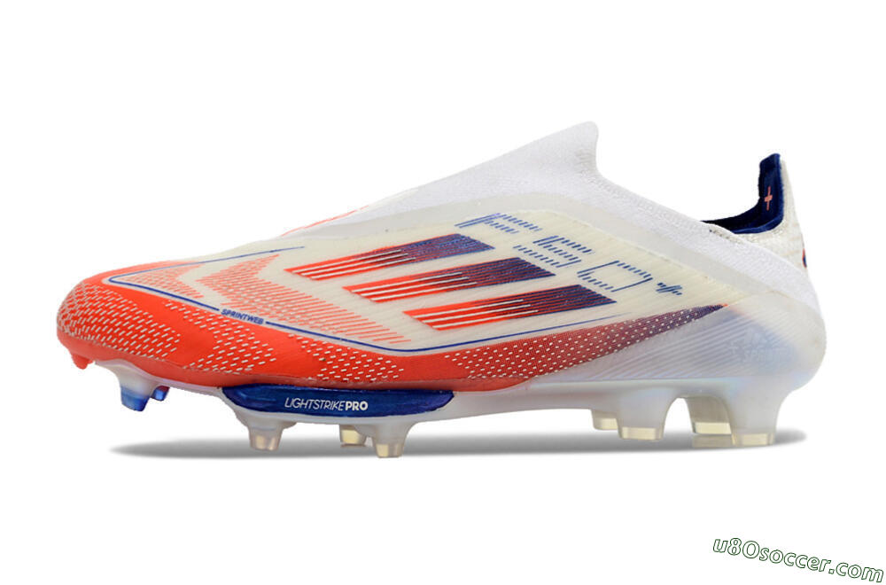 Adidas F50 Adizero FG Firm Ground Soccer Cleats - Red/White/Blue 2