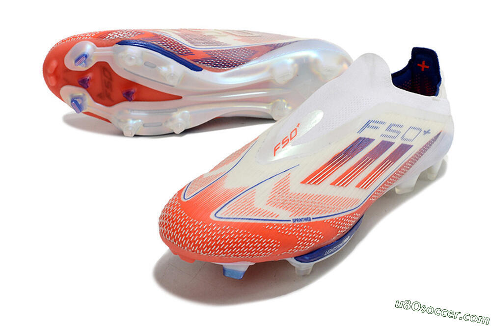 Adidas F50 Adizero FG Firm Ground Soccer Cleats - Red/White/Blue 3