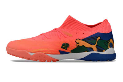 Puma Future Ultimate TF Artificial Turf Soccer Shoes - Red/Yellow/Blue/Green