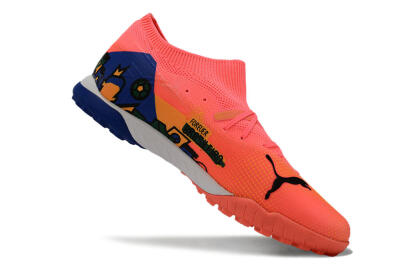 Puma Future Ultimate TF Artificial Turf Soccer Shoes - Red/Yellow/Blue/Green
