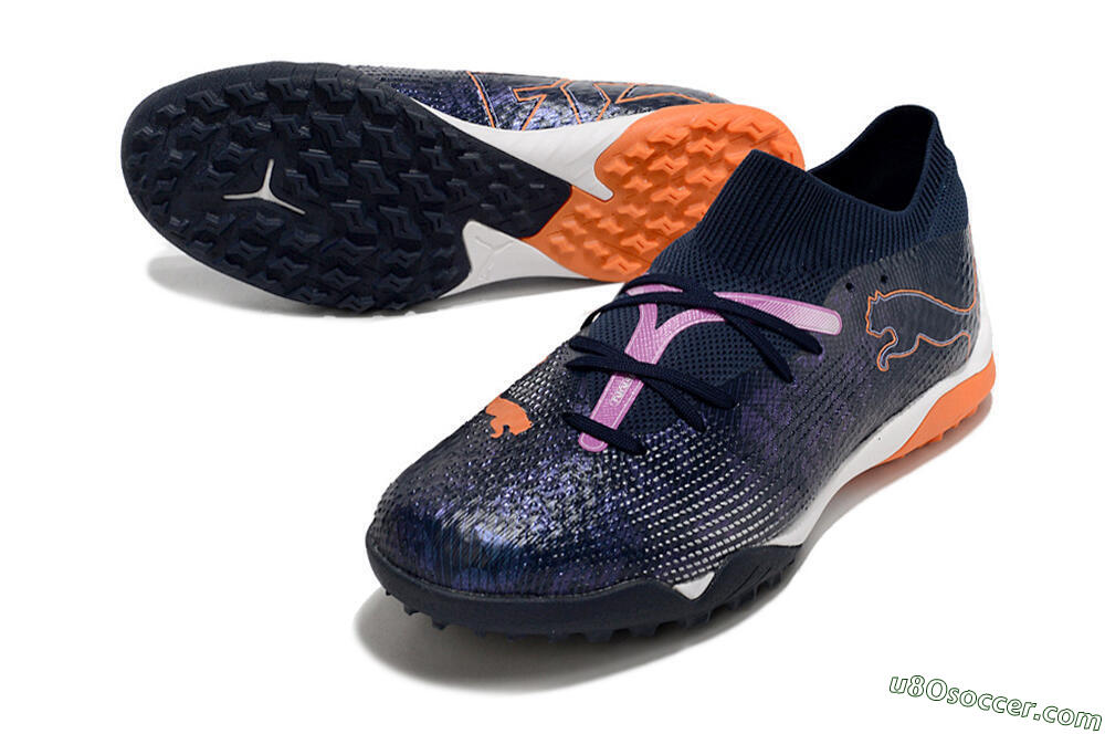 Puma Future Ultimate TF Artificial Turf Soccer Shoes - Blue/Purple/Pink 3