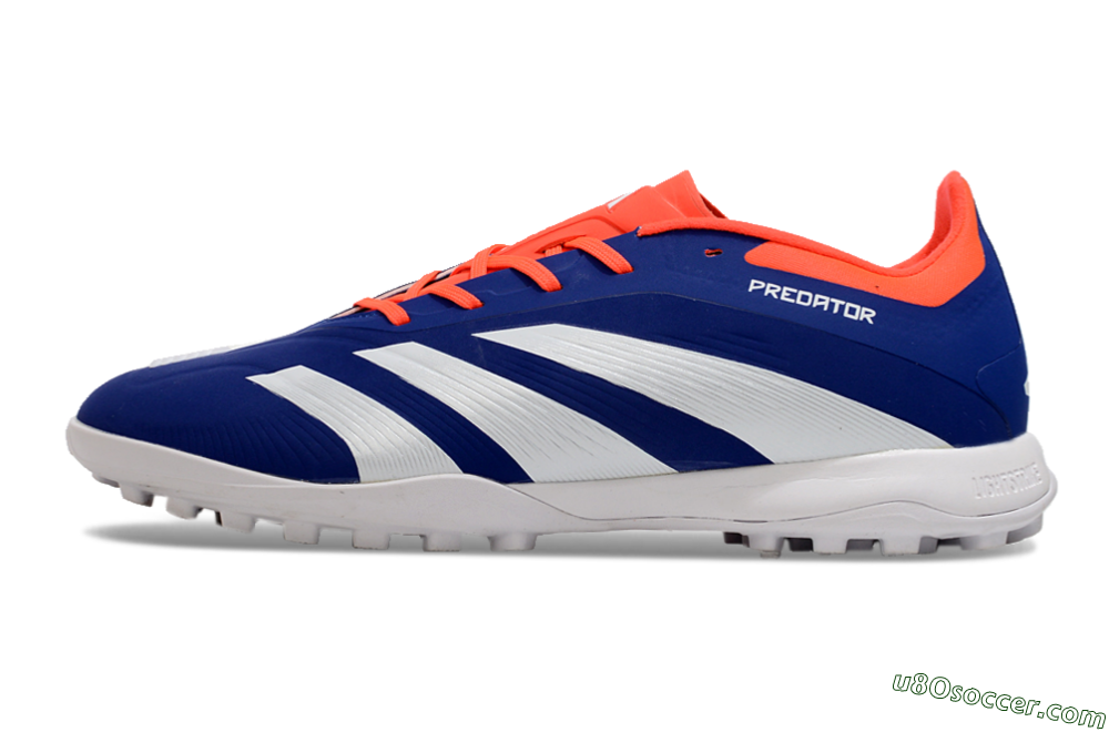 Adidas Predator 24 Elite TF Artificial Turf Soccer Shoes - Blue/White/Red 2