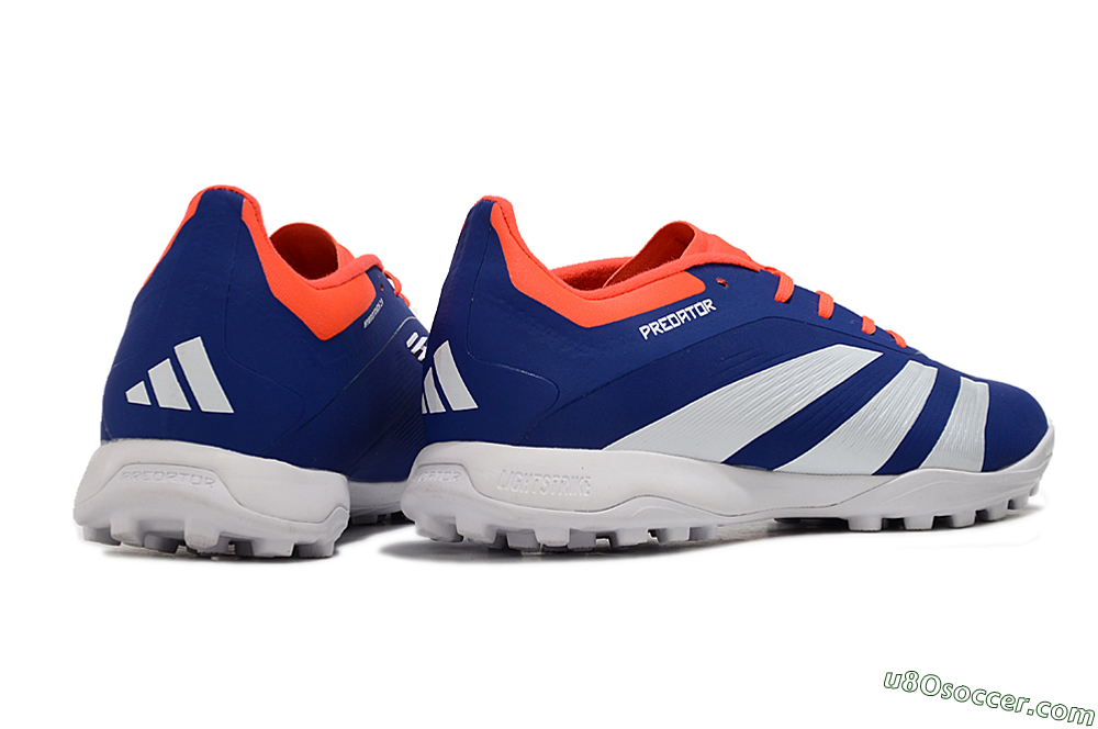 Adidas Predator 24 Elite TF Artificial Turf Soccer Shoes - Blue/White/Red 6