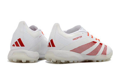 Adidas Predator 24 Elite TF Artificial Turf Soccer Shoes - White/Red