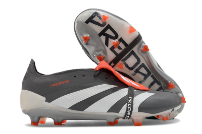 Adidas Predator Elite Foldover Tongue FG Firm Ground Soccer Cleats - Grey/Red/White
