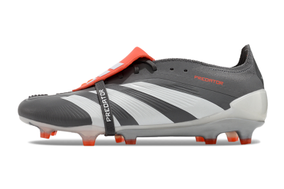 Adidas Predator Elite Foldover Tongue FG Firm Ground Soccer Cleats - Grey/Red/White
