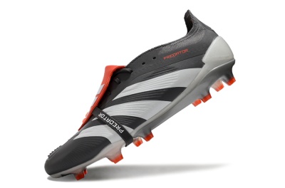 Adidas Predator Elite Foldover Tongue FG Firm Ground Soccer Cleats - Grey/Red/White