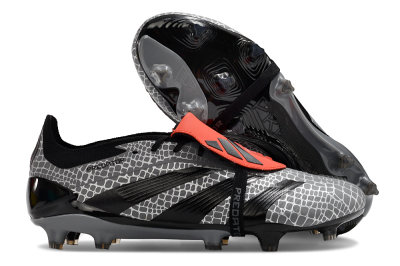 Adidas Predator Elite Foldover Tongue FG Firm Ground Soccer Cleats - Silver/Black/Red