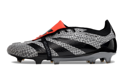 Adidas Predator Elite Foldover Tongue FG Firm Ground Soccer Cleats - Silver/Black/Red
