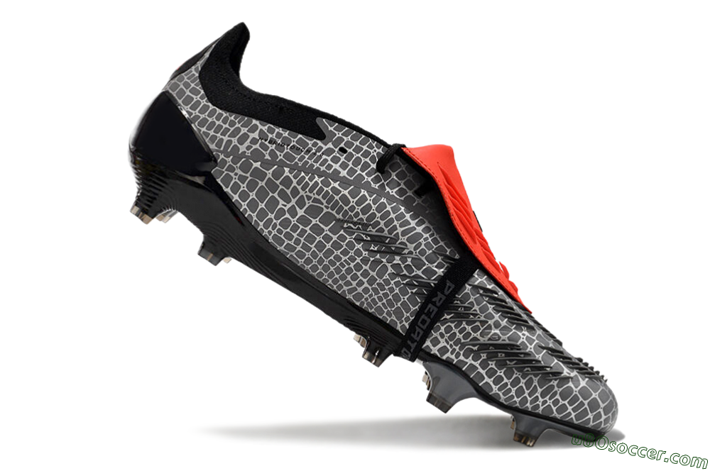 Adidas Predator Elite Foldover Tongue FG Firm Ground Soccer Cleats - Silver/Black/Red 4