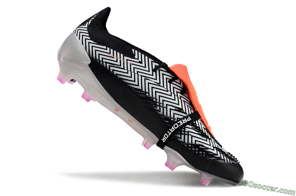 Adidas Predator Accuracy+ FG Firm Ground Soccer Cleats - White/Red/Silver 4