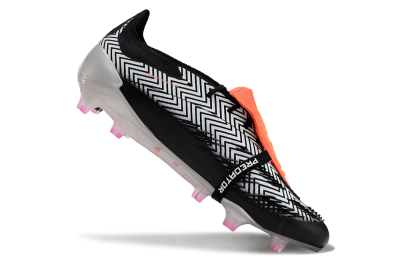 Adidas Predator Accuracy+ FG Firm Ground Soccer Cleats - White/Red/Silver