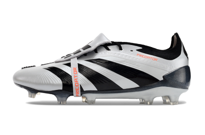 Adidas Predator Elite Foldover Tongue FG Firm Ground Soccer Cleats - Silver/Black/Red