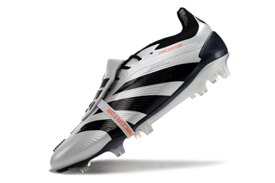 Adidas Predator Elite Foldover Tongue FG Firm Ground Soccer Cleats - Silver/Black/Red