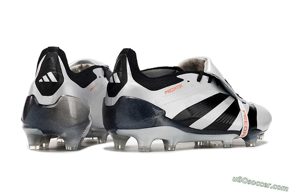 Adidas Predator Elite Foldover Tongue FG Firm Ground Soccer Cleats - Silver/Black/Red 6