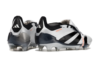 Adidas Predator Elite Foldover Tongue FG Firm Ground Soccer Cleats - Silver/Black/Red