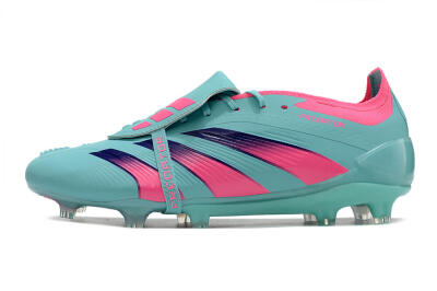 Adidas Predator Elite Foldover Tongue FG Firm Ground Soccer Cleats - Jade/Red/Pink