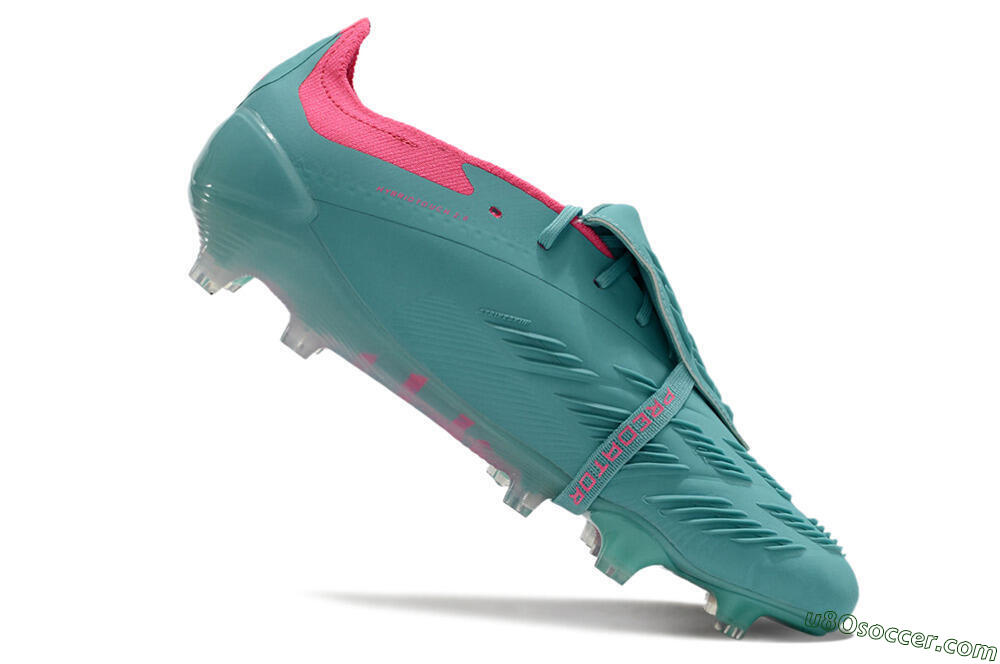 Adidas Predator Elite Foldover Tongue FG Firm Ground Soccer Cleats - Jade/Red/Pink 4