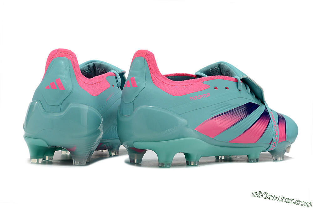 Adidas Predator Elite Foldover Tongue FG Firm Ground Soccer Cleats - Jade/Red/Pink 6
